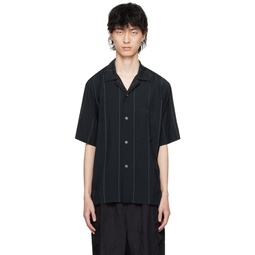 Black Striped Shirt 241204M192002