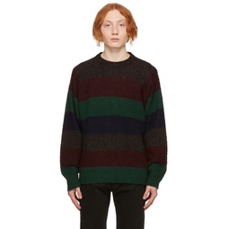 Multicolor Stripe Suedehead Sweater 212161M201009