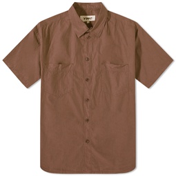 YMC Mitchum Short Sleeve Shirt Brown