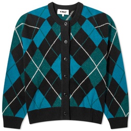 YMC Atomic Argyle Cardigan Black Multi