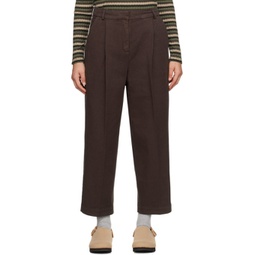 Brown Market Trousers 232161F087005