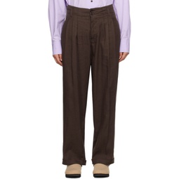 Brown Keaton Trousers 232161F087003
