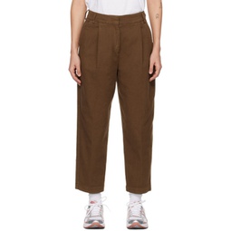 Brown Market Trousers 231161F087012