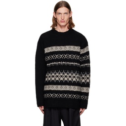 Black Wool Sweater 222573M201000