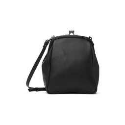 Black Clasp Shoulder Bag 221573F048023