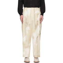 Off White Printed Trousers 231573M191010