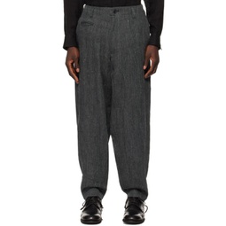 Gray Coin Pocket Trousers 241573M191007