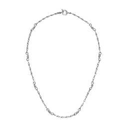 Silver Twist Chain Necklace 241984M145000