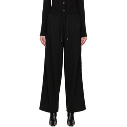 Black Drawstring Lounge Pants 241984F086000