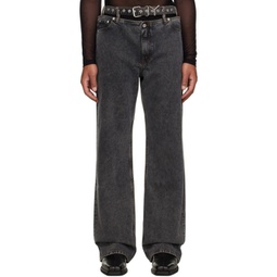 Black Y Belt Jeans 232893M186017