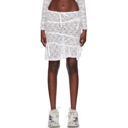 SSENSE Exclusive White Midi Skirt 241053F092004