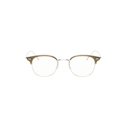 Gold   Green Jingasa Glasses 241076M134004