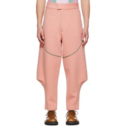 SSENSE Exclusive Pink Vented Cuffs Trousers 222889M191007