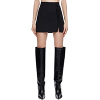 Black Laced Miniskirt 222899F090002