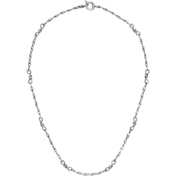 Silver Twist Chain Necklace 241984M145000