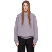 Purple Irregular Sweater 232984M201002