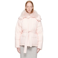 Pink Quilted Down Jacket 222594F061035