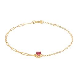 Gold Solitaire Bracelet 241590F007004