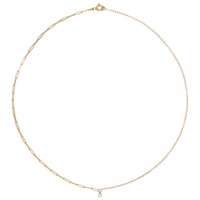 Gold Collier Solitaire Diamant Necklace 241590F007006