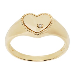 Gold Baby Chevaliere Coeur Ring 241590F011029