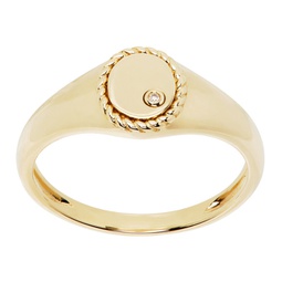 Gold Baby Chevaliere Ovale Ring 241590F011028