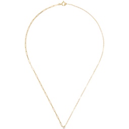Gold Solitaire Diamant Necklace 241590F010007