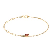 Gold Solitaire Coeur Bracelet 241590F007003