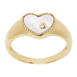 Gold Baby Chevaliere Coeur Ring 241590F011026