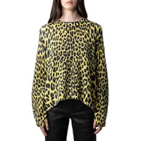 Markus Cashmere Leopard Print Sweater
