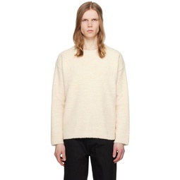 Off White Crewneck Sweater 241637M201000