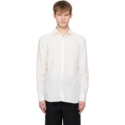 White Buttoned Shirt 231142M192030