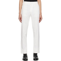Off White Slim Fit Trousers 241142M191004