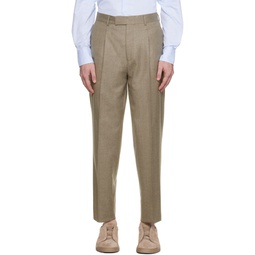Gray Creased Trousers 232142M191006