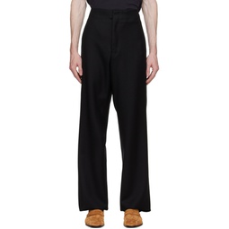 Black Compact Trousers 222142M191021