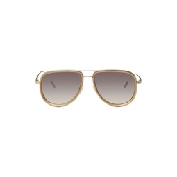 Gold Metal Sunglasses 232142M134001
