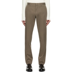 Taupe Four Pocket Trousers 241142M191002