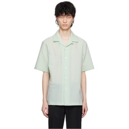 Green Button Shirt 241142M192024
