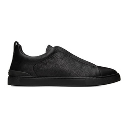 Black Triple Stitch Sneakers 222142F128002