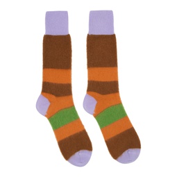 Multicolor Striped Socks 232140M220001