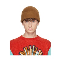 Brown Brushed Beanie 232140M138001