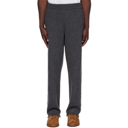 Gray Brushed Trousers 232140M191012