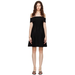 Black Matchmaker Minidress 241191F052000