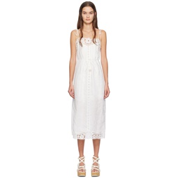 White August Midi Dress 241191F054006