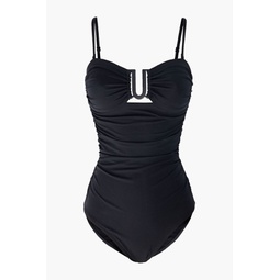 Ruched bandeau swimsuit