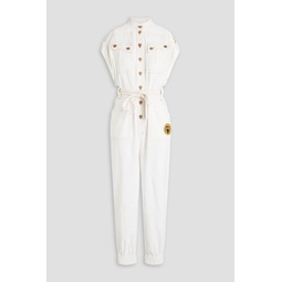 Appliqued cotton jumpsuit