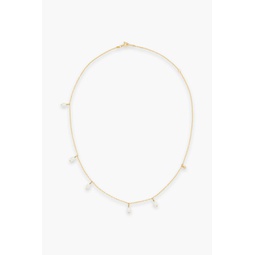 Gold-tone faux pearl necklace