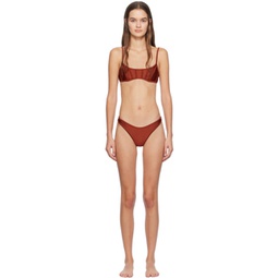 Brown Alight Bikini 241191F105003