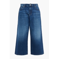 Cropped high-rise wide-leg jeans
