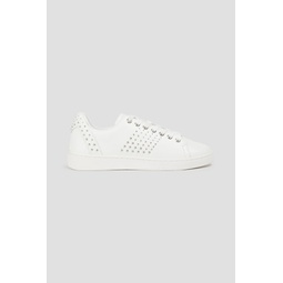 Studded leather sneakers