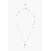 Gold-tone crystal necklace